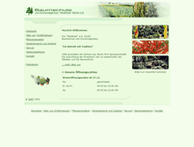 Tablet Screenshot of baumschule-sanitz.de